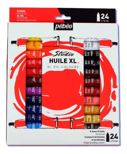 Set De Óleo Studio Xl Fino Pébéo X24 Tubos De 12 Ml