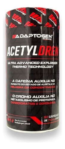 Acetyl Dren (60 Caps) - Padrão: Único Sem Sabor