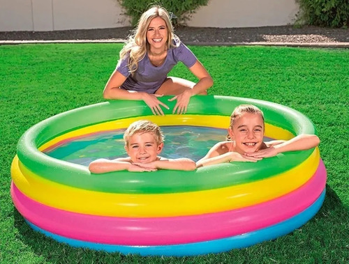 Alberca Piscina Infantil 1.57x46 4 Aros Bestway Infantil