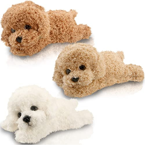 3 Pack 11 Inch Teddy Dog Plush Animal Toys Soft Realist...