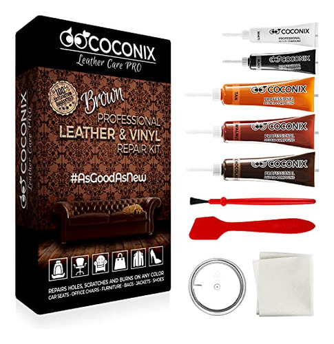 Coconix Kit De Reparacion De Cuero Marron Y Vinilo  Restaur