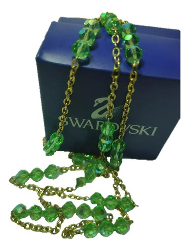 Collar Con Cristales Swarovski Verde 