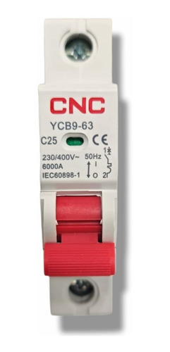 Imagen 2 de 4 de Interruptor Automático Curva C 20a 6ka Cnc