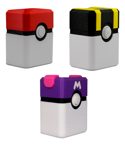Pokemon Deckbox Porta Cartas Set X3 