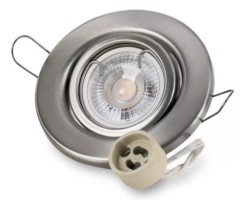 Spot Embutir Platil Circular Con Dicroica Led 7w Miler