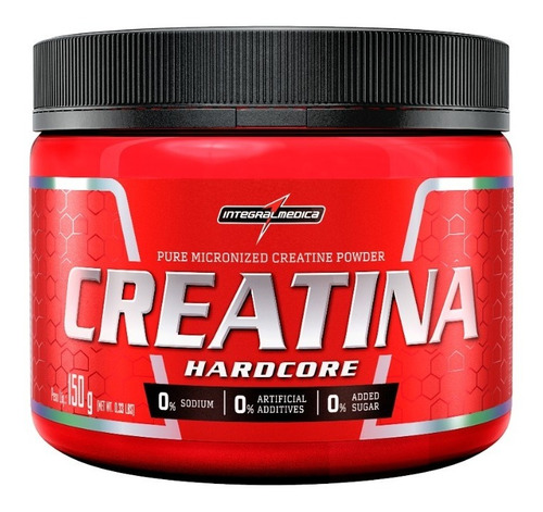 Creatina Hardcore Pure 150g Integralmédica - Original