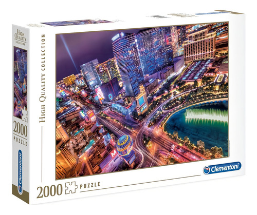Quebra-cabeça Clementoni High Quality Collection Las Vegas 32555 de 2000 peças