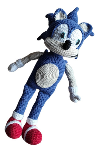 Sonic Tejido Crochet Juguete Niño 