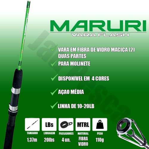 Imagem 6 de 9 de 2 Vara De Pesca Completa Com Molinete Ht200 Linha Barato