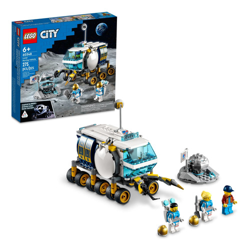 Vehículo Lunar Lego City 60348 Juguete Nasa 6 Años 3 Minif