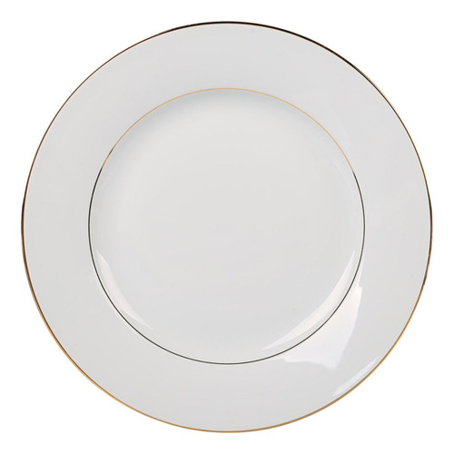 Prato Sobremesa De Porcelana Majesty Gold 19cm