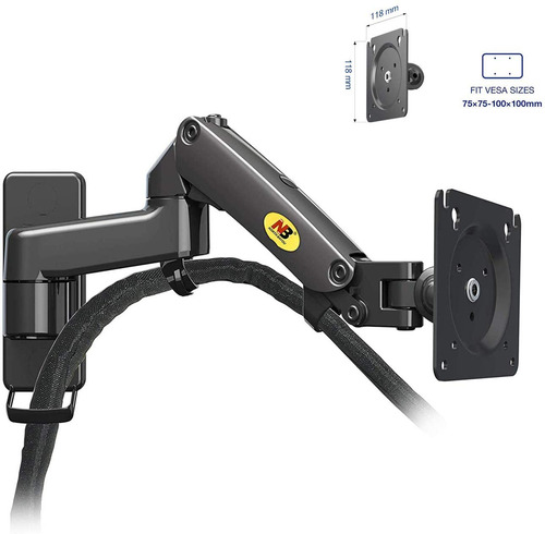 Imagen 5 de 8 de Soporte North Bayou NB F150 de pared para TV/Monitor de 17" a 27" negro
