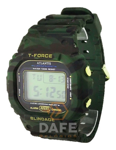 Relógio Atlantis 7305a Militar C/ Caixa E Nf