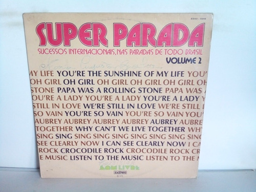 Lp Super Parada Volume 2 - Som Livre 