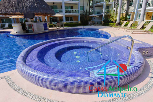 Cad Diamante Lakes Rubí 319. Terraza Con Vista A La Alberca Y Áreas Comunes