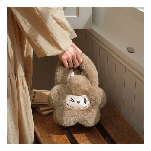 Labubu Bolsa Flor De Peluche Café Pop Mart