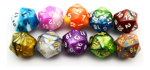 Esperanza Desolada 10pack Dos Colores 20 Cara Dados D20 Dado