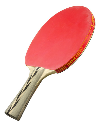 Raqueta Tenis Mesa Color Rojo Negro