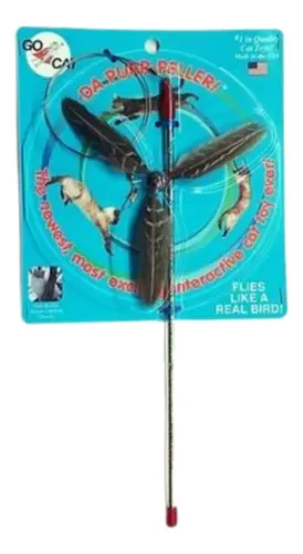 Toy De Gato Gocat Da Ron-sheler, Una Hélice De Plumas Que Gi