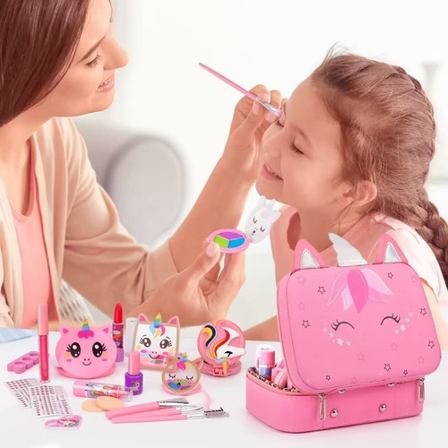 Kit De Maquillaje Lavables Para Niñas Princesa Regalos