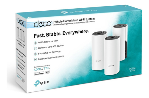 Tp-link Deco M4 3 Pack Sistema Wi-fi 5 Ghz 2,4 Ghz Ac1200