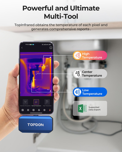 Cámara Térmica Topdon Tc001 Plus Para Android 256x192 Ir