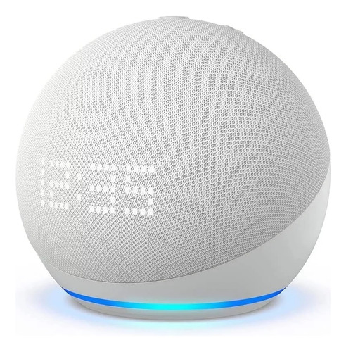 Amazon Echo Dot 5gen Con Reloj Asistent Virtual Alexa Blanco
