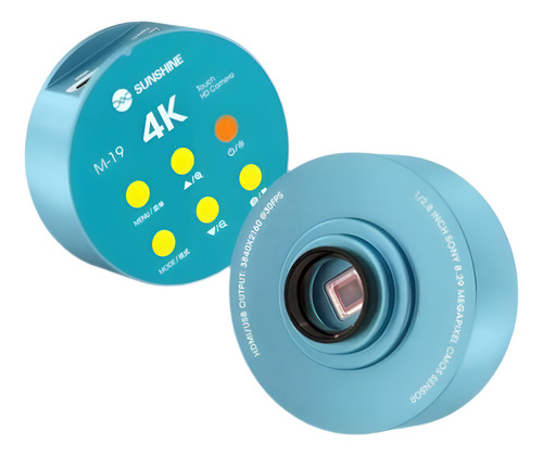 Camara M-19 4k Hdmi Relife Para Microscopio Trinocular Color Azul Acero