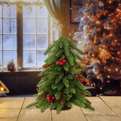 Mini De Navidad Simulado De 40 Cm, Realista, Estilo C