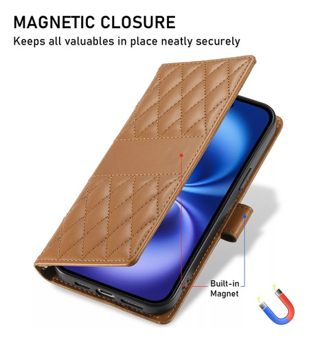 Funda Tipo Cartera De Piel Para Xiaomi Poco X7 Pro X6 X5 M6