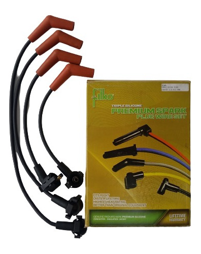 Cables Para Bujias Ford Fiesta 1.3 4c 7mm Negro