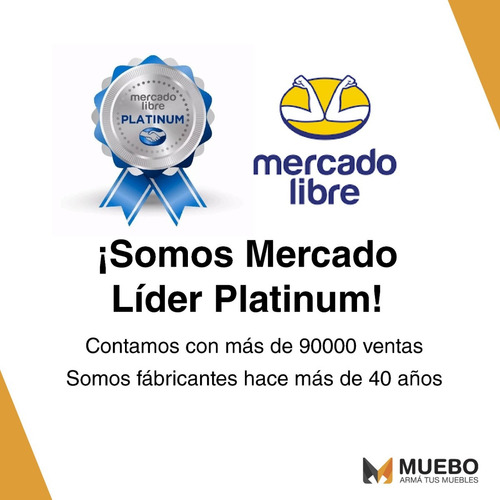 Imagen 8 de 8 de Combo Bajo Mesada 1,60 M + Alacena 4 Puertas + Bacha Acero @