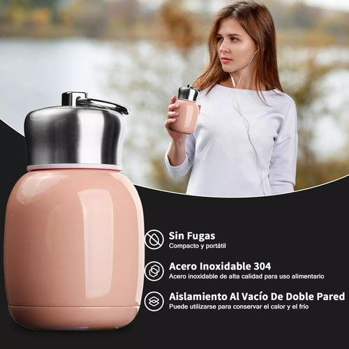 Minibotella Termo De Acero Inoxidable, Regalo Para El Día De