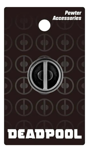 Monogram Deadpool Logo Pin 2 Cm Metálico Redondo