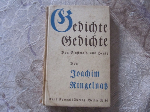 Gedichte - Gedichte - Joachim Ringelnatz - En Aleman