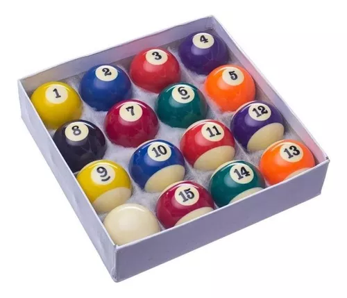 Jogo De Bolas Numeradas Importada Billiards 52.4mm