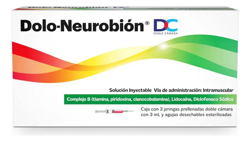 Dolo-neurobion Dc Solución Inyectable, 3 Jeringas Precargada 3 Ml