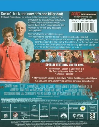 Blu-ray Dexter Season 4 / Temporada 4