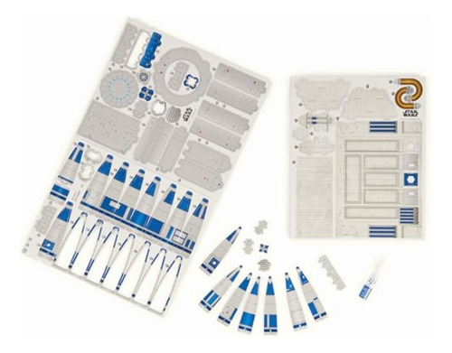4d Build, Kit De Maqueta De Cartulina De R2-d2 De Star Wars,