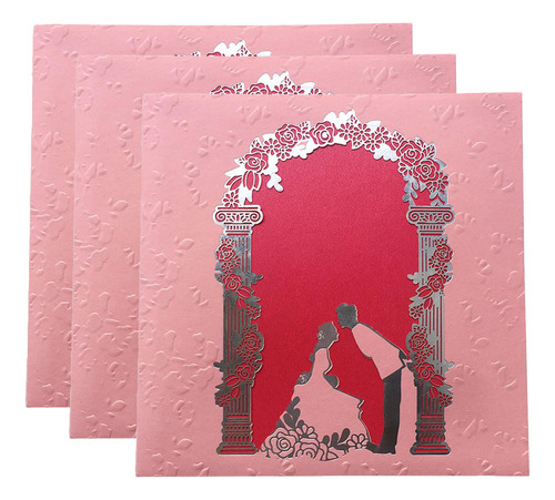 3 Tarjetas De Invitación De Boda Para Adornos De Compromiso