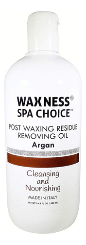 Waxness Post Depilación Residuos Eliminación Aceite Argan.