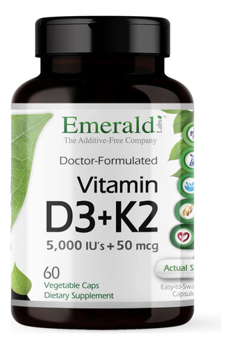 Emerald Labs Vitamina D3+k2 60 Cápsulas Vegetales
