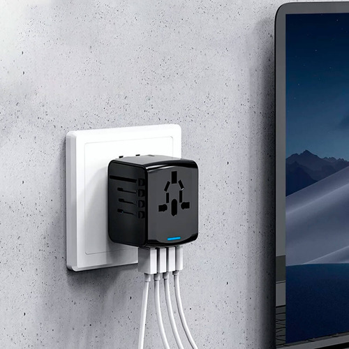 Adaptador Universal Com 2 Usb E 2 Usb-c