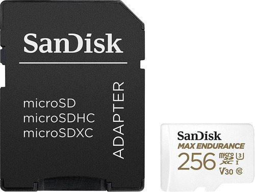 Imagen 3 de 6 de Tarjeta Sandisk Microsdxc Max Endurance 256gb Con Adaptador
