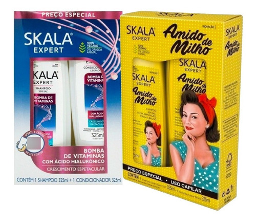 Skala Expert Shampoo Acond Bomba De Vitaminas +almidon Milo