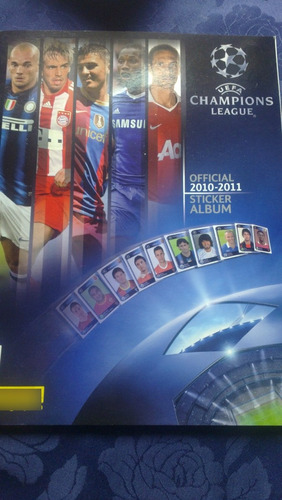 Album Champions League 2010-2011 Impecable Faltan 18 Figus