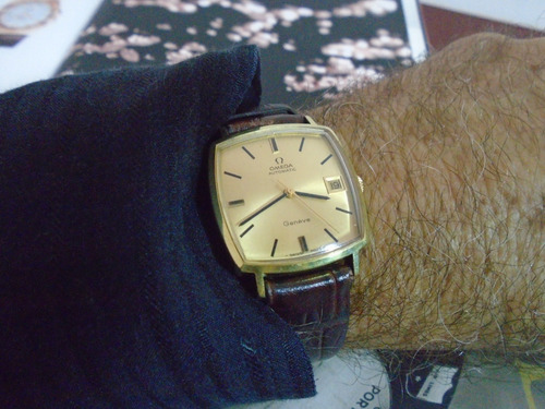 Omega Geneve Antigo Square 1966 Cal 564 Folhado Ouro Raro