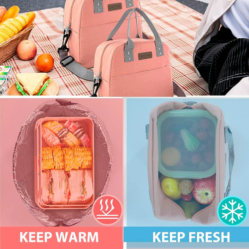 Lunchera Termica Vianda Escolar Cooler Bolso Viaje Correa