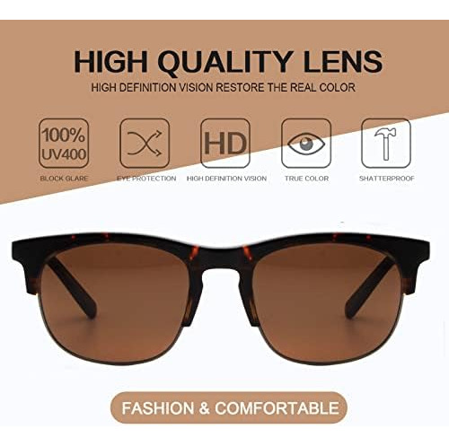 Gafas De Sol Clásicas De Forma Cuadrada Para Hombres Y Uv