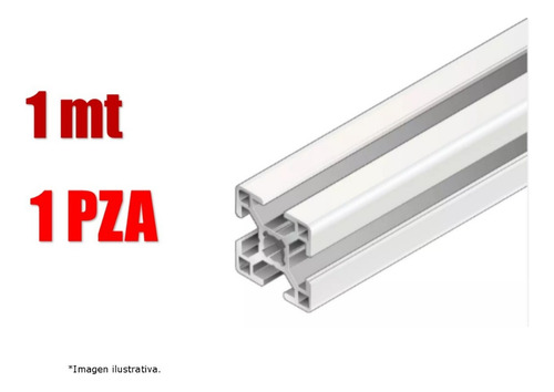 Perfil De Aluminio Estructural P 30x30 Cnc 3d 1mt - 1pza